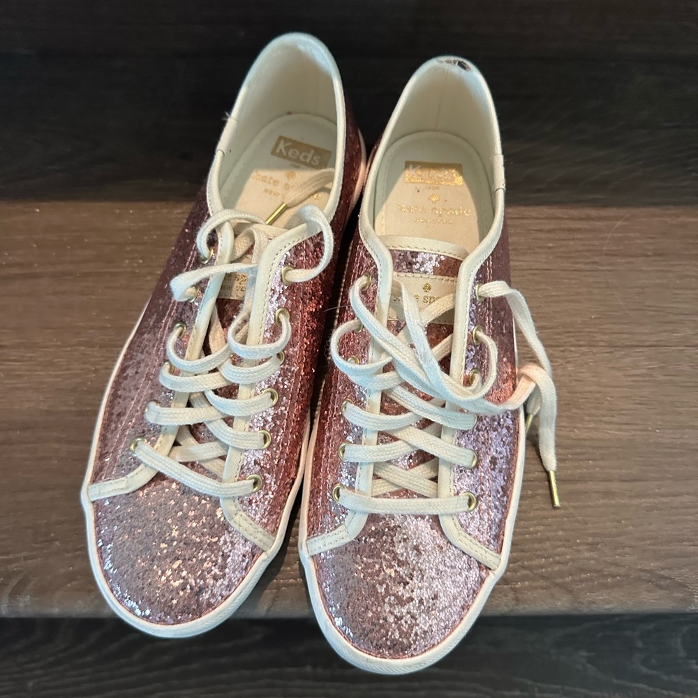 Keds Pink Glitter Sneakers Kate spade